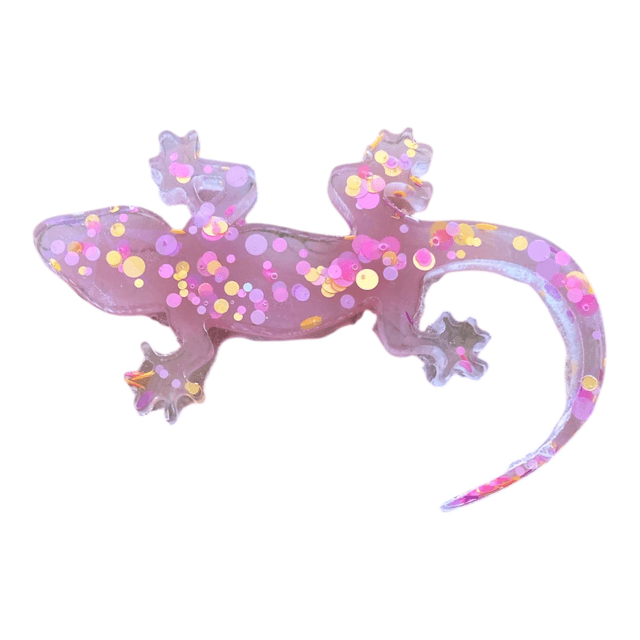 Broche Lézard en Résine