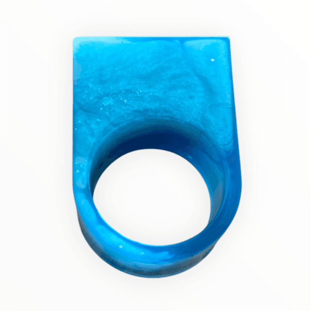 Bague  Flos Cordis en résine fait main